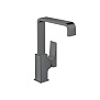 Hansgrohe Metropol Смеситель для раковины 230, на 1 отв, с донным клапаном, излив 165мм, цвет: шлифованный черный хром фото в интернет-магазине САНТЕХСИТИ