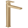 Hansgrohe Metropol Смеситель для раковины, на 1 отв, с донным клапаном, излив: 20.4см, цвет: шлифованная бронза фото в интернет-магазине САНТЕХСИТИ