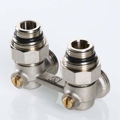 Узел для нижнего подключения радиатора VALTEC угловой 1/2"х3/4" фото в интернет-магазине САНТЕХСИТИ