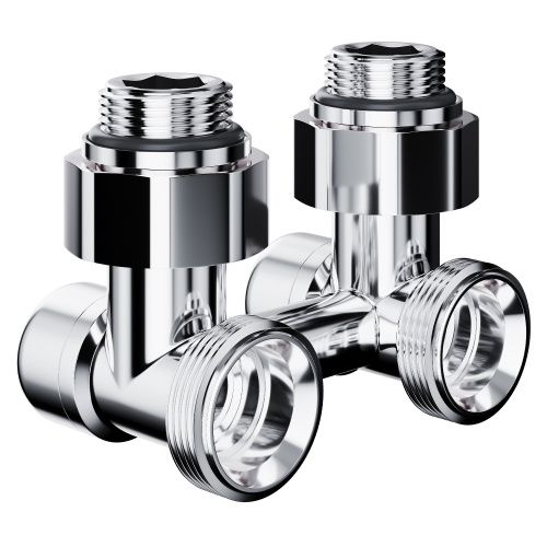 Узел нижнего подключения Royal Thermo Design угловой 1/2"х3/4" EK (хром) фото в интернет-магазине САНТЕХСИТИ