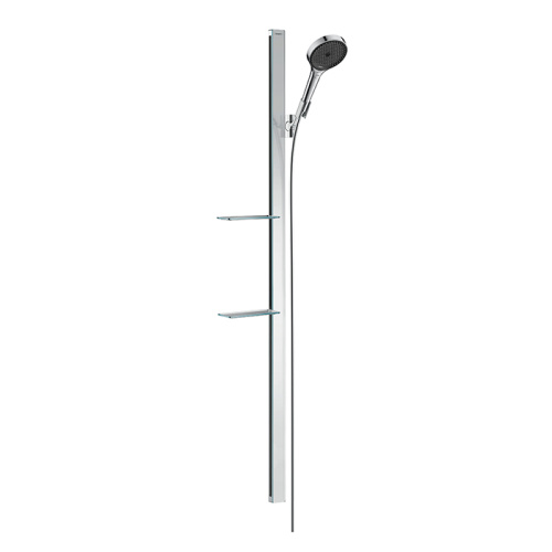 Hansgrohe Rainfinity Душевой набор (ручной душ 130мм, 3jet, штанга 900мм, держатель, шланг), цвет: хром фото в интернет-магазине САНТЕХСИТИ