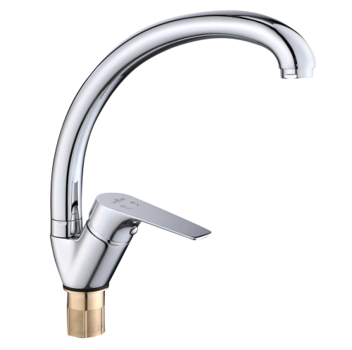 Смеситель для раковины, с поворотным J-изливом VIEIR V063521 фото в интернет-магазине САНТЕХСИТИ