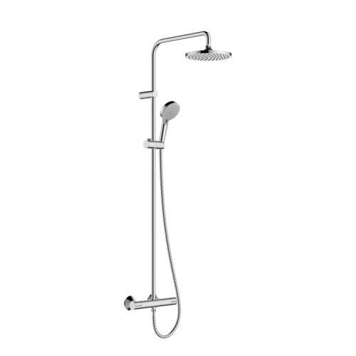 Hansgrohe Vernis Blend Душевая стойка с верхним душем 200 1jet с термостатом, цвет: хром фото в интернет-магазине САНТЕХСИТИ