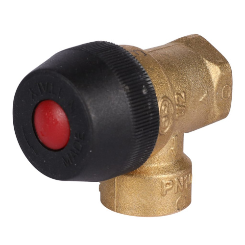 Клапан предохранительный для отопления 6 бар 1/2"х1/2" (487.160) STOUT фото в интернет-магазине САНТЕХСИТИ