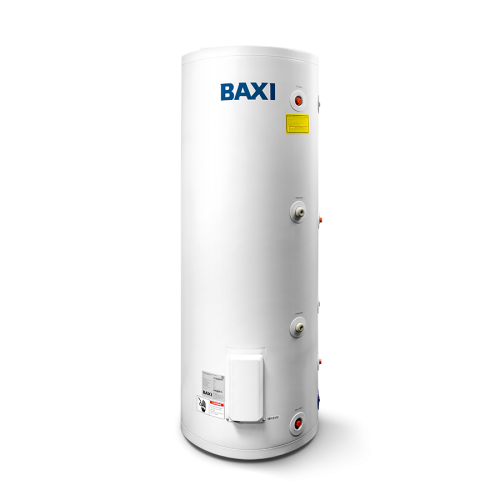 Бойлер косвенного нагрева BAXI напольный UBC 200 DC с двумя змеевиками, бок подкл. фото в интернет-магазине САНТЕХСИТИ