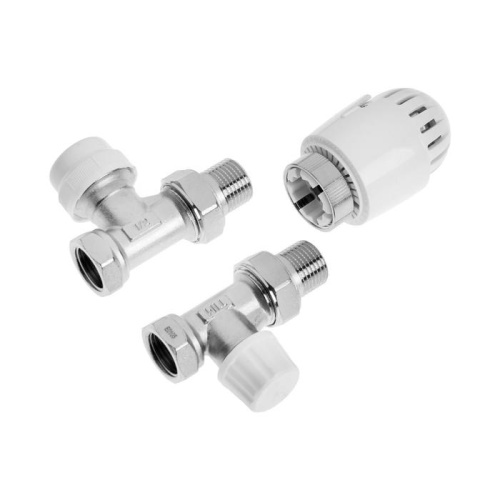 Комплект терморегулируюшего оборудования для радиатора TIM прямой 1/2" фото в интернет-магазине САНТЕХСИТИ