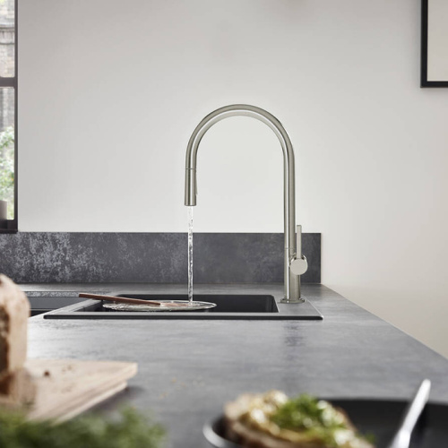 Hansgrohe Talis M54 Смеситель для кухни, 1 отв., цвет: сталь фото в интернет-магазине САНТЕХСИТИ