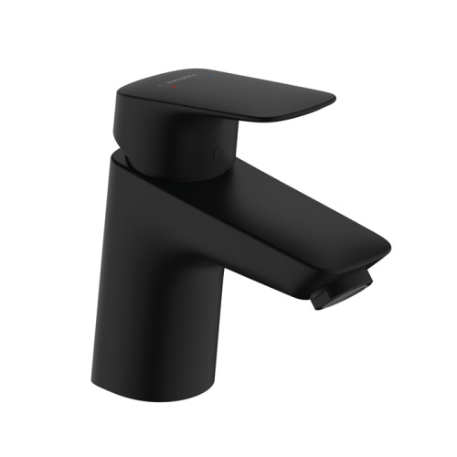 Hansgrohe Logis Смеситель для раковины 70, однорычажный, со сливным гарнитуром, цвет: матовый черный фото в интернет-магазине САНТЕХСИТИ