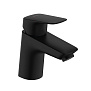 Hansgrohe Logis Смеситель для раковины 70, однорычажный, со сливным гарнитуром, цвет: матовый черный фото в интернет-магазине САНТЕХСИТИ