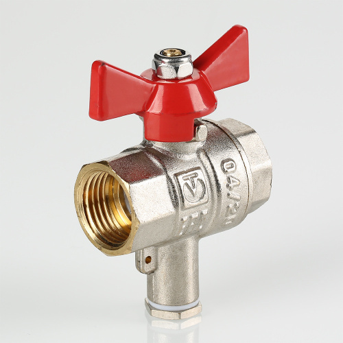 Кран шаровой VALTEC для подключения датчика темпер. 1/2" фото в интернет-магазине САНТЕХСИТИ