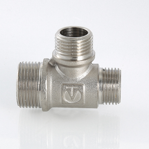 Резьбовой фитинг VALTEC Тройник переходной 3/4"х3/4"х1/2" нар.-нар.-нар. фото в интернет-магазине САНТЕХСИТИ