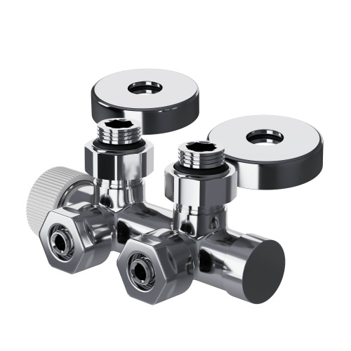 Узел нижнего подключения термостатический угловой Royal Thermo Design Pro 15мм М30х1,5 (Хром) фото в интернет-магазине САНТЕХСИТИ