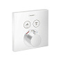 Hansgrohe ShowerSelect Термостат для душа, 2 источника, внешняя часть, цвет: белый матовый фото в интернет-магазине САНТЕХСИТИ