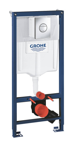Система инсталляции для унитаза GROHE Rapid SL, комплект 3 в 1 с накладной панелью Nova Cosmopolitan фото в интернет-магазине САНТЕХСИТИ