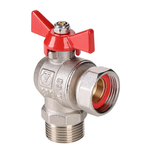 Кран шаровой угловой с накидной гайкой VALTEC (КОРОТКИЙ) 1/2" вн-нар (15/60) фото в интернет-магазине САНТЕХСИТИ
