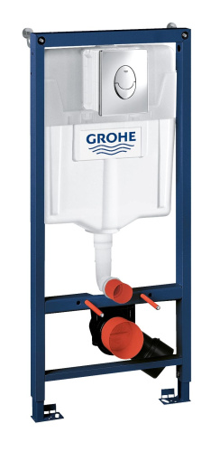 Система инсталляции для унитаза GROHE Rapid SL с панелью смыва Skate Air (3 режима), комплект 3-в-1 фото в интернет-магазине САНТЕХСИТИ