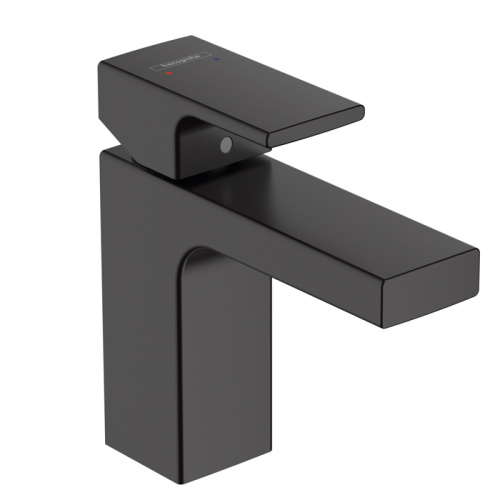 Hansgrohe Vernis Shap Смеситель для раковины, излив 100 мм, цвет: матовый черный фото в интернет-магазине САНТЕХСИТИ