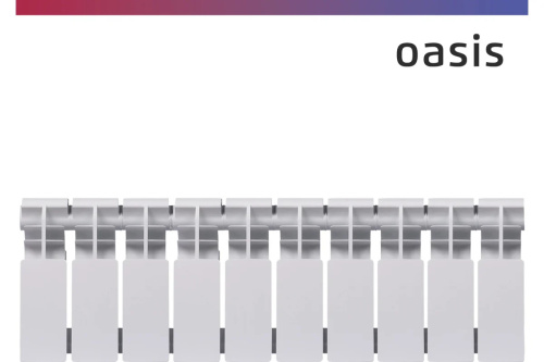 Радиатор биметаллический OASIS PRO 200/100 12 секций фото в интернет-магазине САНТЕХСИТИ