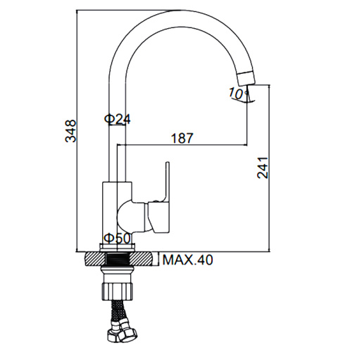 Смеситель Ledeme H03W L4003W фото в интернет-магазине САНТЕХСИТИ