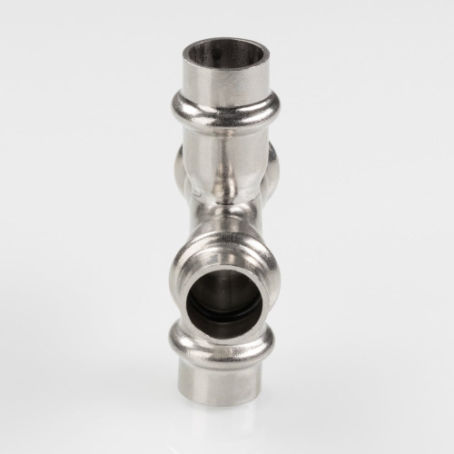 Фитинг нержавеющая сталь VALTEC Крестовина 22х15х22х15 фото в интернет-магазине САНТЕХСИТИ