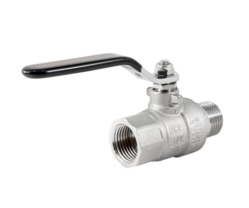 Кран шаровый PROFACTOR STRONG 1/2" вн.-нар. стальная рукоятка фото в интернет-магазине САНТЕХСИТИ