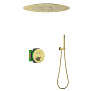 Душевая система встроенная с термостатом Timo Saona SX-2370/17SM золото матовое фото в интернет-магазине САНТЕХСИТИ