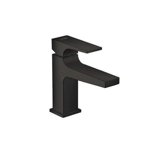 Hansgrohe Metropol Смеситель для раковины 100, на 1 отв, с донным клапаном, излив 127мм, цвет: черный матовый фото в интернет-магазине САНТЕХСИТИ