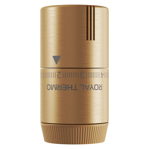 Термоголовка жидкостная Royal Thermo Design М30х1,5 (золото матовое) фото в интернет-магазине САНТЕХСИТИ