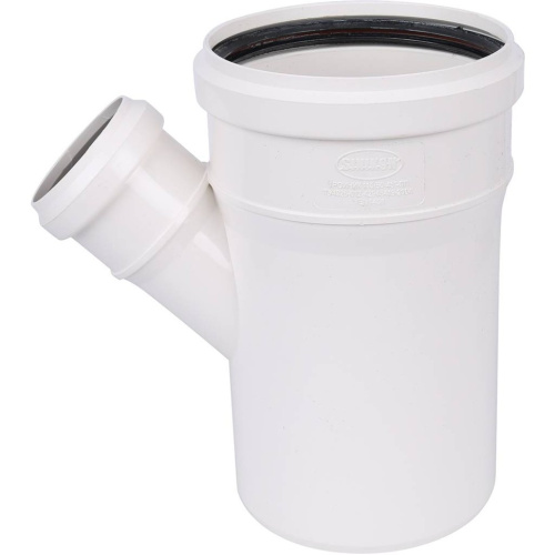 Канализация SINIKON COMFORT (бел.цв, бесшум.) Тройник 110х50х45 фото в интернет-магазине САНТЕХСИТИ