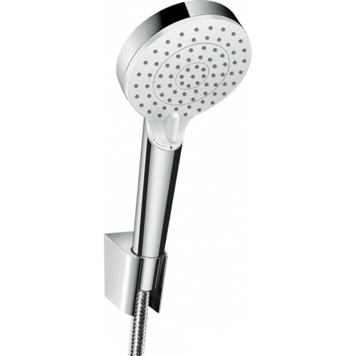 Hansgrohe Crometta Vario Porter Ручной душ, с держателем, цвет: хром/белый фото в интернет-магазине САНТЕХСИТИ