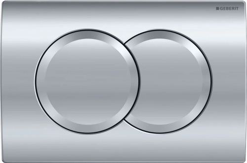 Система инсталляции для унитазов Geberit Duofix Delta 458.149.21.1 с кнопкой смыва хром овал фото в интернет-магазине САНТЕХСИТИ