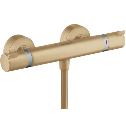Hansgrohe Ecostat Смеситель для душа, настенный, термостатический, цвет: шлифованная бронза фото в интернет-магазине САНТЕХСИТИ