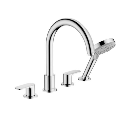 Hansgrohe Vernis Blend Смеситель на край ванны, на 4 отв, цвет: хром фото в интернет-магазине САНТЕХСИТИ