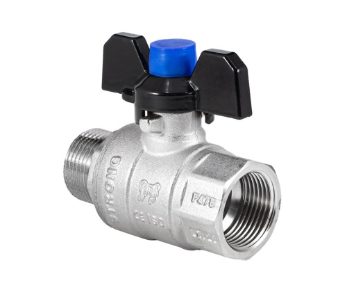 Кран шаровый PROFACTOR STRONG 3/4" вн.-нар. бабочка фото в интернет-магазине САНТЕХСИТИ