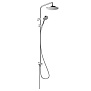 Hansgrohe Vernis Blend Душевая стойка с верхним душем 200 1jet Reno, цвет: хром фото в интернет-магазине САНТЕХСИТИ