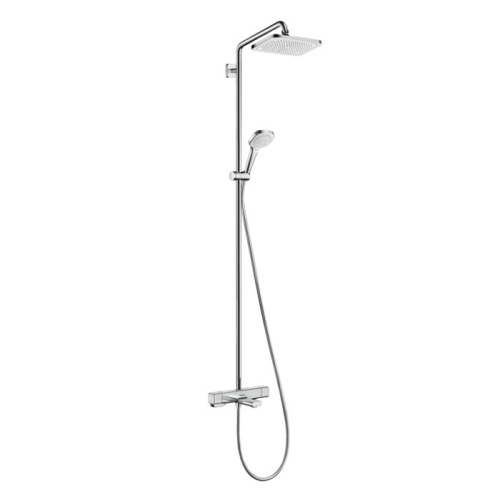 Hansgrohe Croma E 280 1jet Душевая система Showerpipe с термостатом для ванны, хром фото в интернет-магазине САНТЕХСИТИ