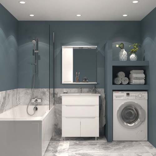 65 Зеркало-шкаф Паола 65 фото в интернет-магазине САНТЕХСИТИ