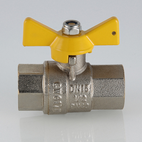 Кран шаровой VALTEC для газа VALGAS 1/2" вн-вн бабочка фото в интернет-магазине САНТЕХСИТИ