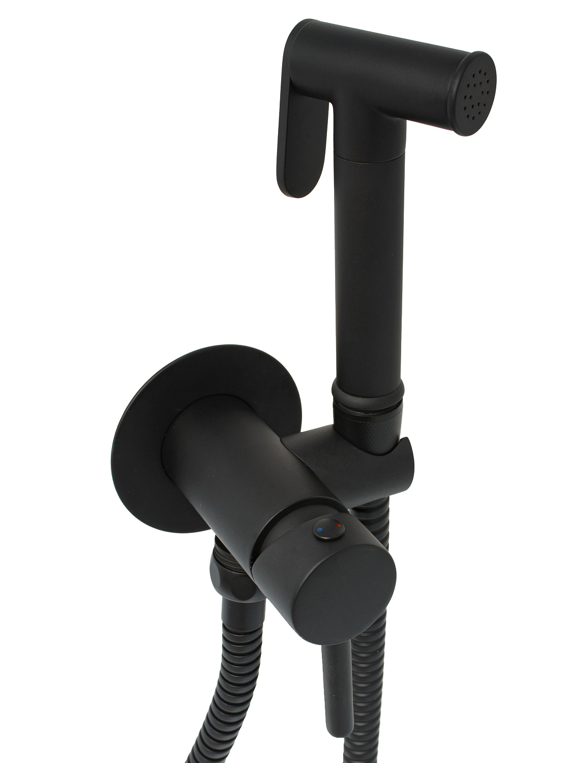 Гигиенический душ SANTERA со смесителем встраиваемый черн.мат фото в интернет-магазине САНТЕХСИТИ