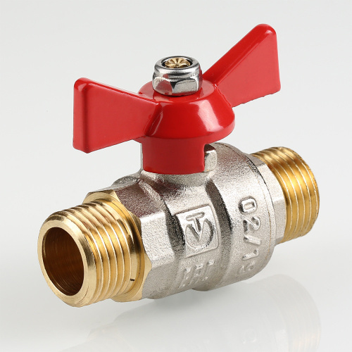 Кран шаровый VALTEC 3/4" нар.-нар. рукоятка бабочка фото в интернет-магазине САНТЕХСИТИ