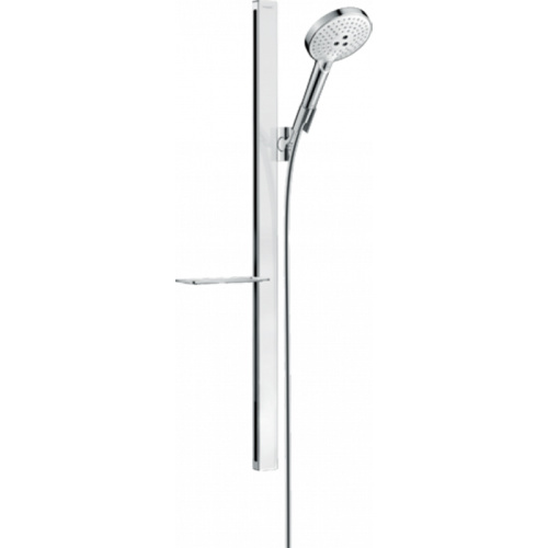 Hansgrohe Raindance Select S 120 Душевой гарнитур 91.5см., с ручным душем, цвет: хром/белый фото в интернет-магазине САНТЕХСИТИ