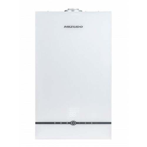 Котел газовый настенный MIZUDO GB M24Т pro 2-х конт. с шиной OT, стеклянная сенсорная панель, белая фото в интернет-магазине САНТЕХСИТИ