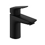 Hansgrohe Logis Смеситель для раковины 100, однорычажный, без сливного набора, цвет: матовый черный фото в интернет-магазине САНТЕХСИТИ