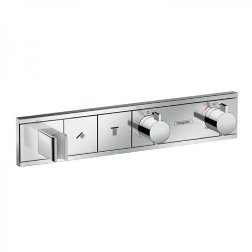 Hansgrohe RainSelect Смеситель для душа, термостатический, 2 источника, СМ, внешняя часть, цвет: хром фото в интернет-магазине САНТЕХСИТИ