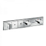 Hansgrohe RainSelect Смеситель для душа, термостатический, 2 источника, СМ, внешняя часть, цвет: хром фото в интернет-магазине САНТЕХСИТИ