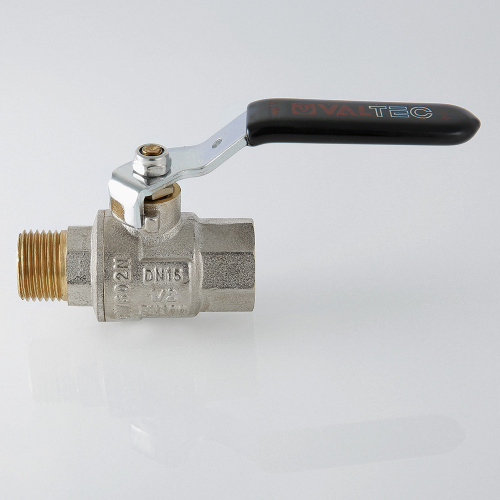 Кран шаровой VALTEC усиленный PERFECT 1/2" вн.-нар. стальная рукоятка фото в интернет-магазине САНТЕХСИТИ