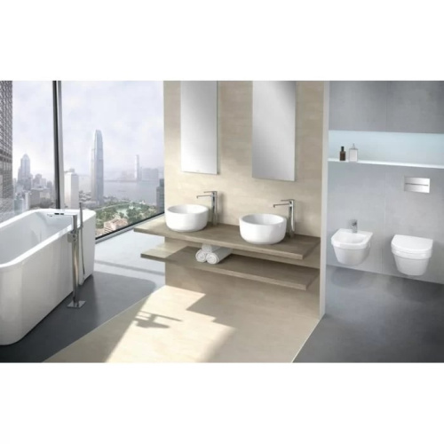 Villeroy&Boch Architectura Унитаз подвесной 370*530*330, безободковый, в комплекте сиденье c микролифтом, цвет альпийский белый фото в интернет-магазине САНТЕХСИТИ