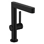 Hansgrohe Finoris Смеситель для раковины, на 1 отв., с поворотным изливом, с донным клапаном, цвет: черный матовый фото в интернет-магазине САНТЕХСИТИ