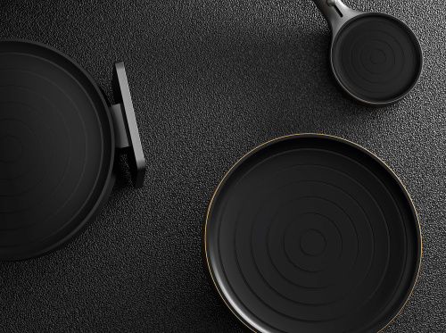 Лейка KAISER SH-308 стационарная, Ø265х28mm, пластик, в кор./Black matt фото в интернет-магазине САНТЕХСИТИ