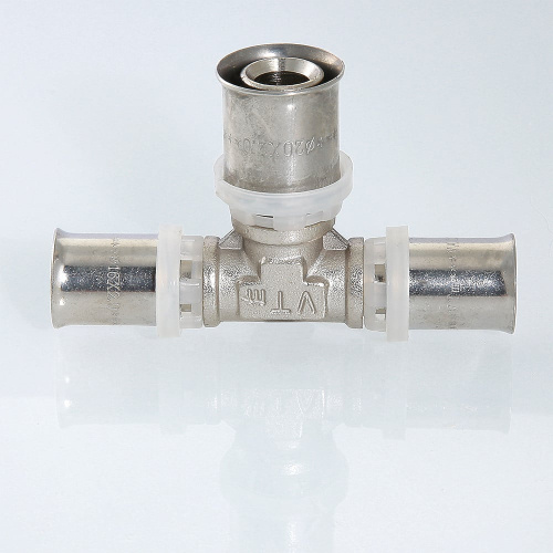 Пресс фитинг VALTEC Тройник переходной 32х32х26 фото в интернет-магазине САНТЕХСИТИ